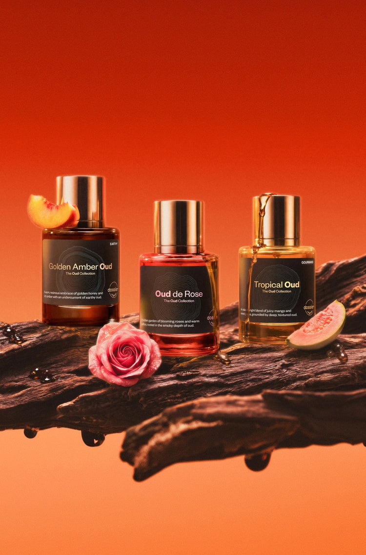 Golden Amber Oud, Oud de Rose and Tropical Oud